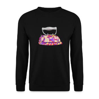 Iron, household, household appliance - Unisex Sweatshirt - black - Front - Alina (178cm) & Michal (187cm)