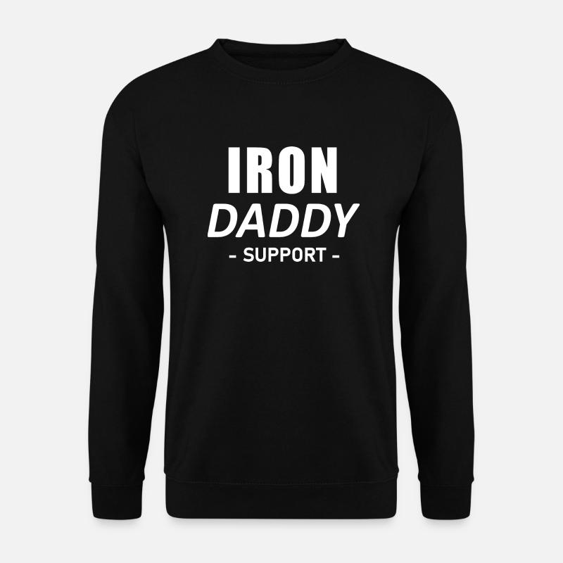 IRON DADDY SUPPORT - Sweat-shirt Unisexe - noir