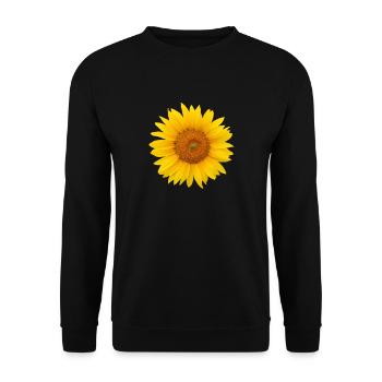 Tournesol - art trois quarts - Sweat-shirt Unisexe - noir - Devant - Alina (178cm) & Michal (187cm)