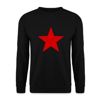 étoile rouge - Sweat-shirt Unisexe - noir - Devant - Alina (178cm) & Michal (187cm)