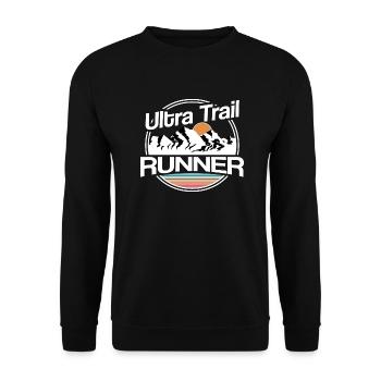 Ultrarunning, Ultra Trail Runne - Unisex Sweatshirt - black - Front - Alina (178cm) & Michal (187cm)