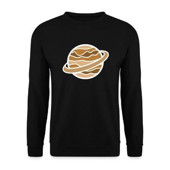 Colored Planet - Sweat-shirt Unisexe - noir - Devant - Alina (178cm) & Michal (187cm)