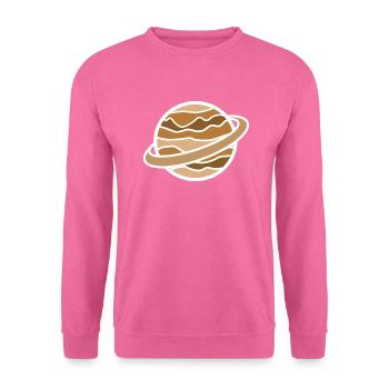 Colored Planet - Sweat-shirt Unisexe - rose - Devant