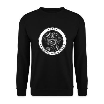 LAGOTTO ROMAGNOLO Dog Portrait Dogs Wilsigns - Unisex Sweatshirt - black - Front - Alina (178cm) & Michal (187cm)