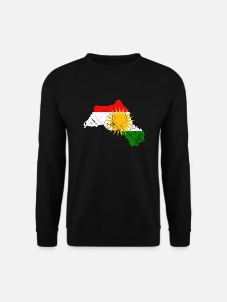 Kurdistan Flagge - Unisex Pullover - Schwarz