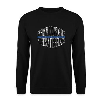 tree feller arboriculturist funny craftsmen design - Unisex Pullover - Schwarz - Vorne - Alina (178cm) & Michal (187cm)