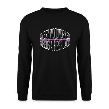 forestry tree feller john carpenter tshirts - Unisex Sweatshirt - black - Front - Alina (178cm) & Michal (187cm)
