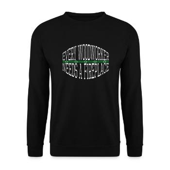 fun men a carpenters prayer tshirts safety helmet - Unisex Sweatshirt - black - Front - Alina (178cm) & Michal (187cm)