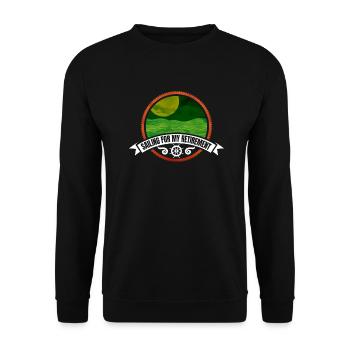 Pleasant Retired Joyable Sailors Quote - Unisex Sweatshirt - black - Front - Alina (178cm) & Michal (187cm)