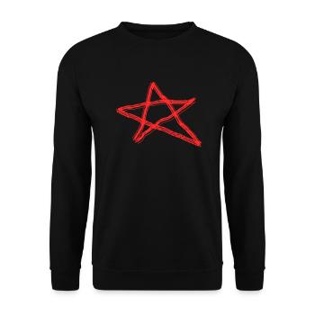 Pentagram Satan Devil Gothic Occult Witch Vector - Unisex Sweatshirt - black - Front - Alina (178cm) & Michal (187cm)