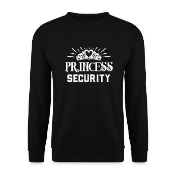 Princess security dad mom daughter adult costume - Sweat-shirt Unisexe - noir - Devant - Alina (178cm) & Michal (187cm)