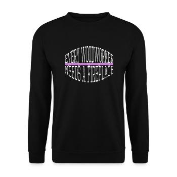 Les t-shirts de charpentier syndical adorent les outils d’abattage de bois - Sweat-shirt Unisexe - noir - Devant - Alina (178cm) & Michal (187cm)