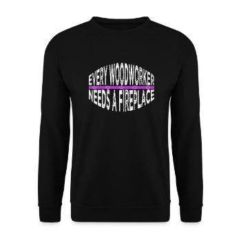 Union Carpenter Tshirts Blagues Abattage - Sweat-shirt Unisexe - noir - Devant - Alina (178cm) & Michal (187cm)
