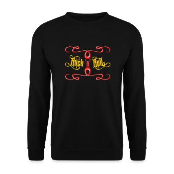 Rock'n'roll pour toujours rockabilly - Sweat-shirt Unisexe - noir - Devant - Alina (178cm) & Michal (187cm)