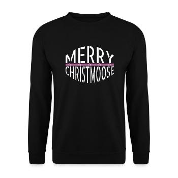 statement christmas tree bday christmas beards - Unisex Pullover - Schwarz - Vorne - Alina (178cm) & Michal (187cm)