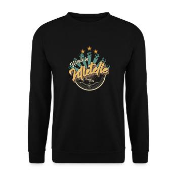 Made in Villetelle - Sweat-shirt Unisexe - noir - Devant - Alina (178cm) & Michal (187cm)