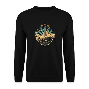 Made in Rodihan - Sweat-shirt Unisexe - noir - Devant - Alina (178cm) & Michal (187cm)