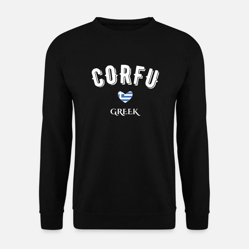 Griechisches Korfu - Unisex Pullover - Schwarz
