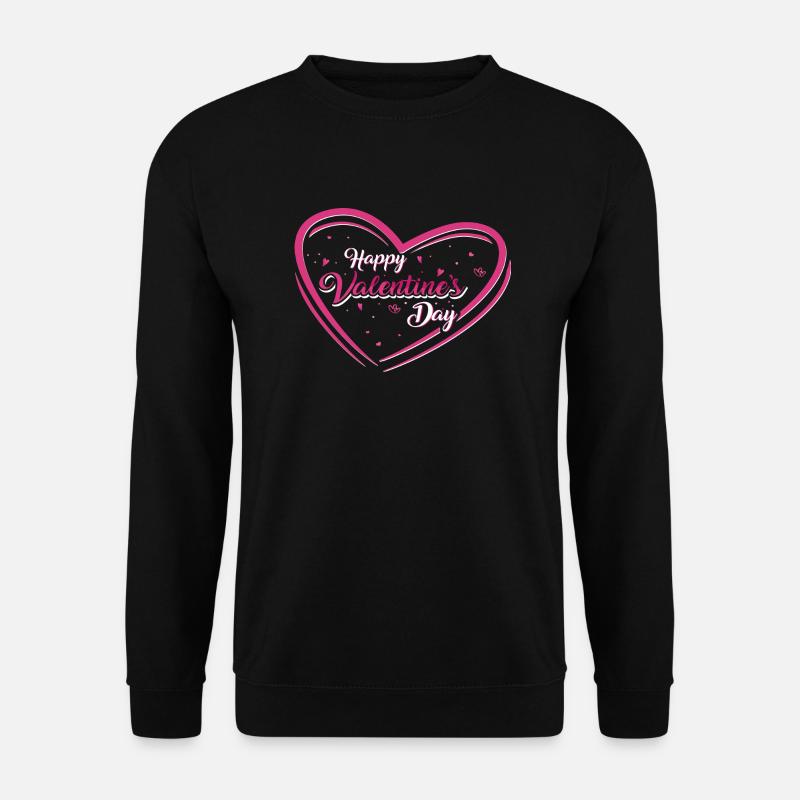 Happy Valentines Day - Unisex Pullover - Schwarz
