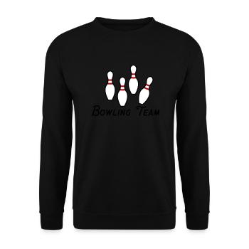 Bowling Team - Unisex Sweatshirt - black - Front - Alina (178cm) & Michal (187cm)