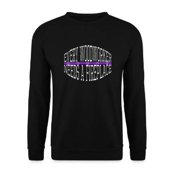 Citation drôle Blagues Union Carpenter T-shirts - Sweat-shirt Unisexe - noir - Devant - Alina (178cm) & Michal (187cm)