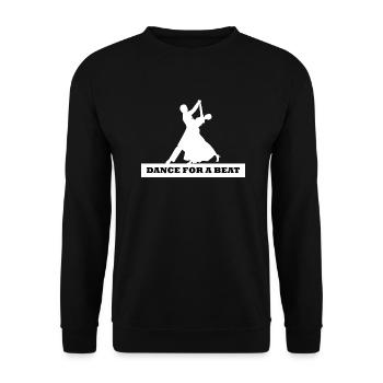 Dancing Dance Music - Unisex Pullover - Schwarz - Vorne - Alina (178cm) & Michal (187cm)