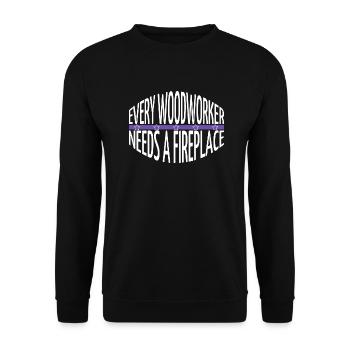 Plumber Arboriculture Woodworker Union Carpenter - Unisex Sweatshirt - black - Front - Alina (178cm) & Michal (187cm)