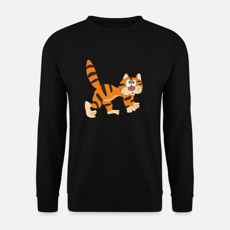 lustige Katze - Unisex Pullover - Schwarz