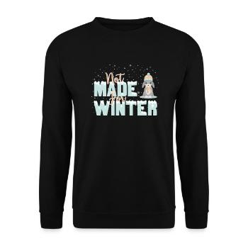 Not made for Winter - Unisex Sweatshirt - black - Front - Alina (178cm) & Michal (187cm)