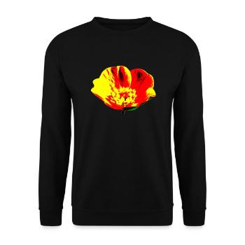 Flower, A731178 1 - Unisex Sweatshirt - black - Front - Alina (178cm) & Michal (187cm)