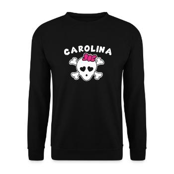 Pirate Carolina Design pour les filles et les femmes - Sweat-shirt Unisexe - noir - Devant - Alina (178cm) & Michal (187cm)