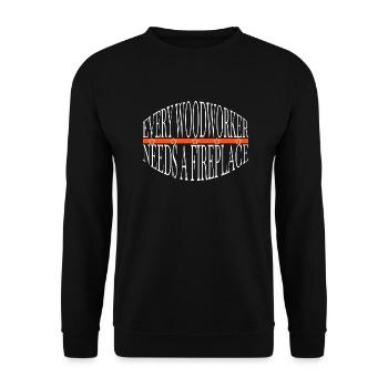 Forester Carpenter Funny Tshirts Arboriculture - Unisex Sweatshirt - black - Front - Alina (178cm) & Michal (187cm)