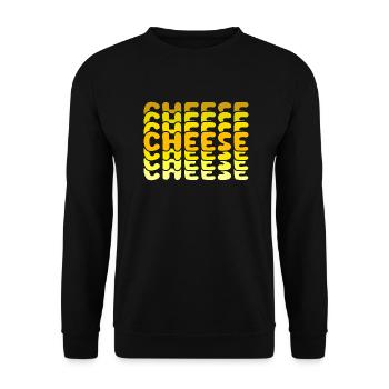 Fromage, Fromage, Fromage ! Toutes les couleurs - Sweat-shirt Unisexe - noir - Devant - Alina (178cm) & Michal (187cm)