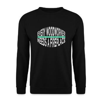 Arboriculture A Carpenters Prayer Tshirts Humor - Unisex Sweatshirt - black - Front - Alina (178cm) & Michal (187cm)