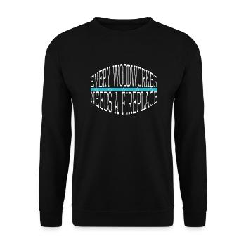cutter proud carpenter skull tshirts - Unisex Pullover - Schwarz - Vorne - Alina (178cm) & Michal (187cm)