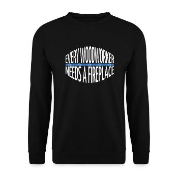 americas the carpenters carpenter joke sayings - Unisex Pullover - Schwarz - Vorne - Alina (178cm) & Michal (187cm)