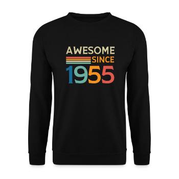 Awesome since 1955 - Sweat-shirt Unisexe - noir - Devant - Alina (178cm) & Michal (187cm)