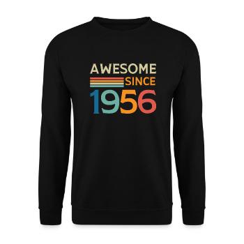 Awesome since 1956 - Sweat-shirt Unisexe - noir - Devant - Alina (178cm) & Michal (187cm)