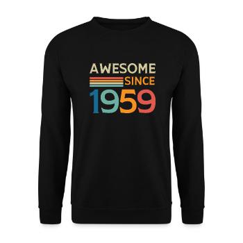 Awesome since 1959 - Sweat-shirt Unisexe - noir - Devant - Alina (178cm) & Michal (187cm)