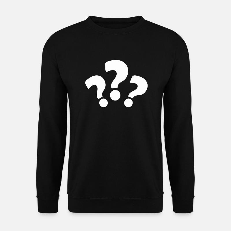 question mark - Unisex Sweatshirt - black