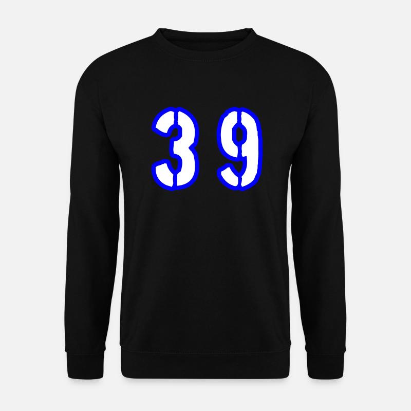 39 Zahl Symbol - Unisex Pullover - Schwarz