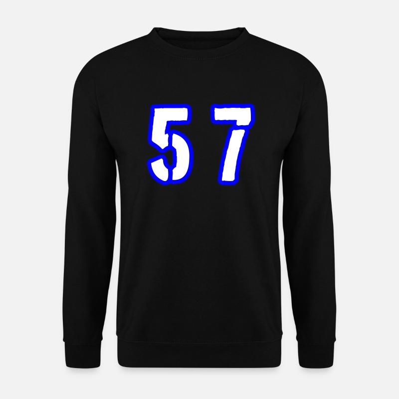 57 Zahl Symbol - Unisex Pullover - Schwarz