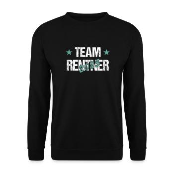 Rentner 2025 - Unisex Pullover - Schwarz - Vorne - Alina (178cm) & Michal (187cm)