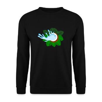 Éventails de noix de - Sweat-shirt Unisexe - noir - Devant - Alina (178cm) & Michal (187cm)