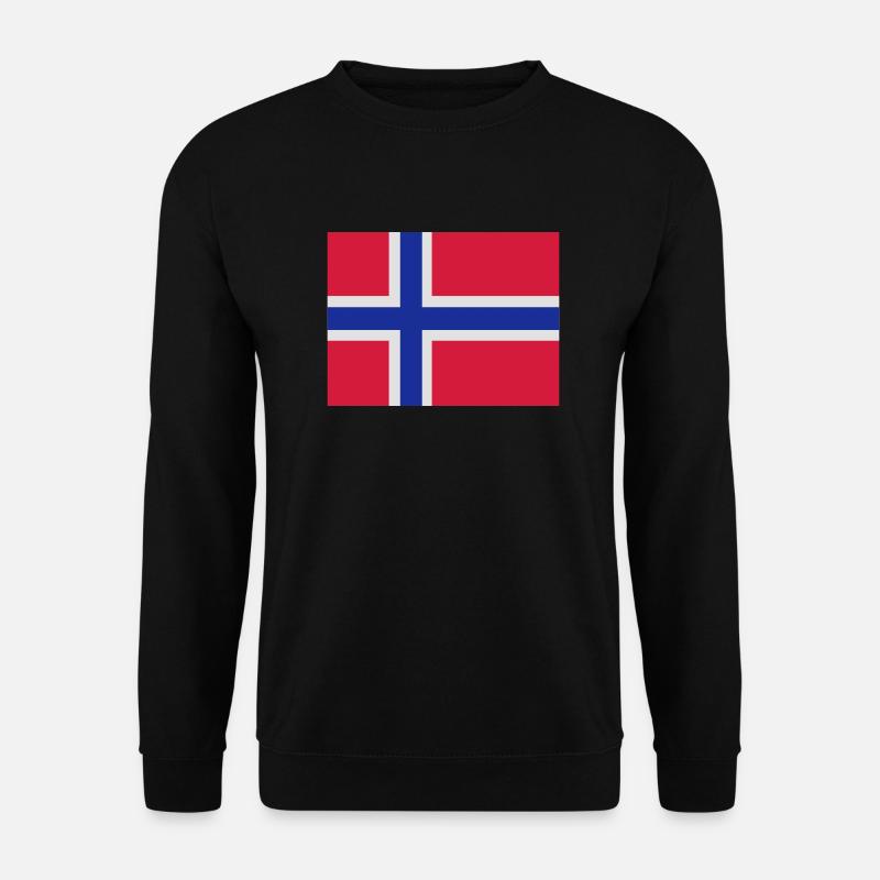 Norwegische Flagge - Unisex Pullover - Schwarz