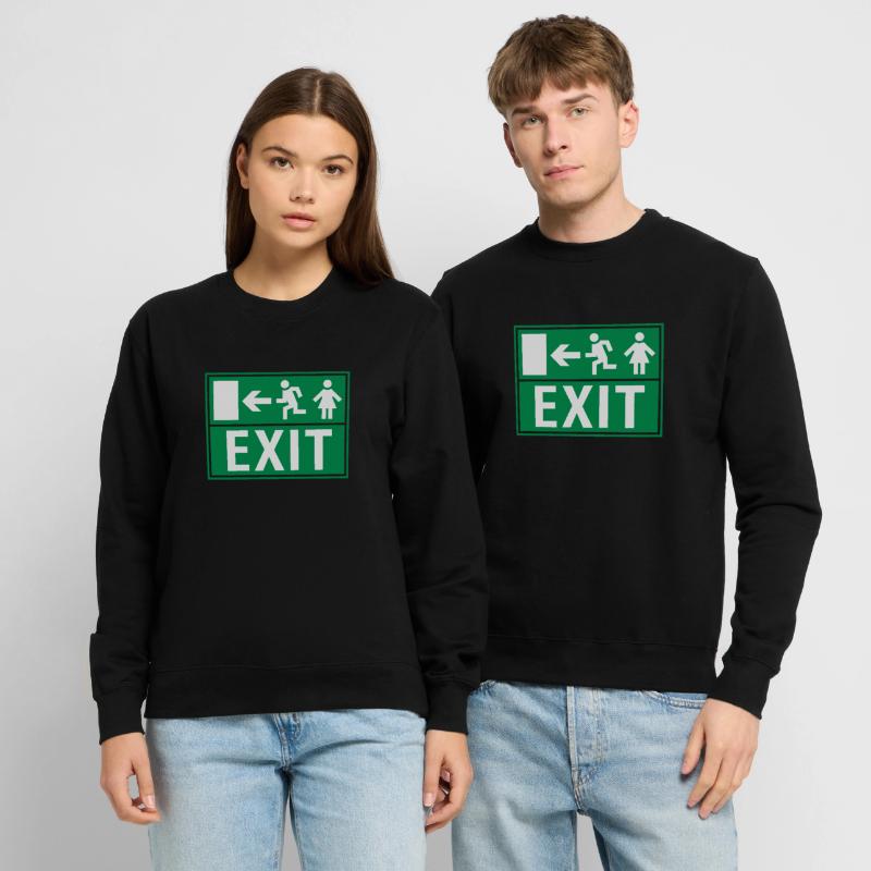 EXIT (FIRE EXIT) Sweat-shirt Unisexe