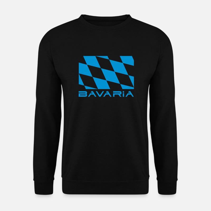 Bavaria Flagge Bayern - Unisex Pullover - Schwarz
