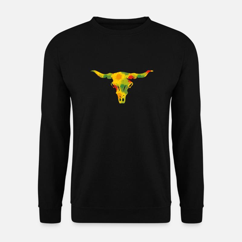 Stierkopf - Spritzer - Unisex Pullover - Schwarz