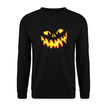Pumpkin - Unisex Pullover - Schwarz - Vorne - Alina (178cm) & Michal (187cm)