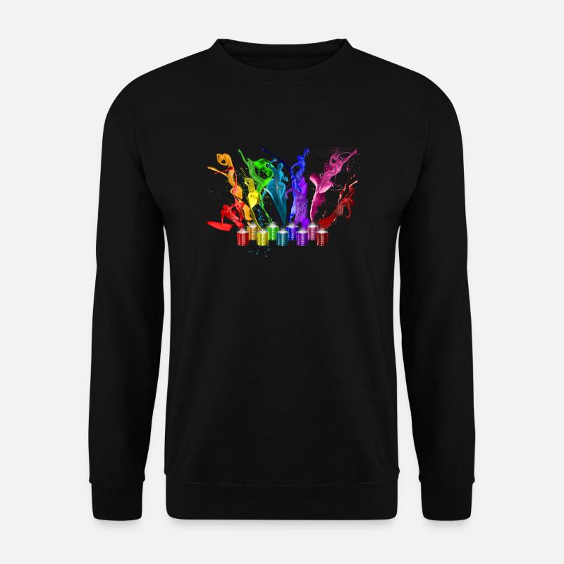 Dance of paints - 9 colors - Unisex Pullover - Schwarz
